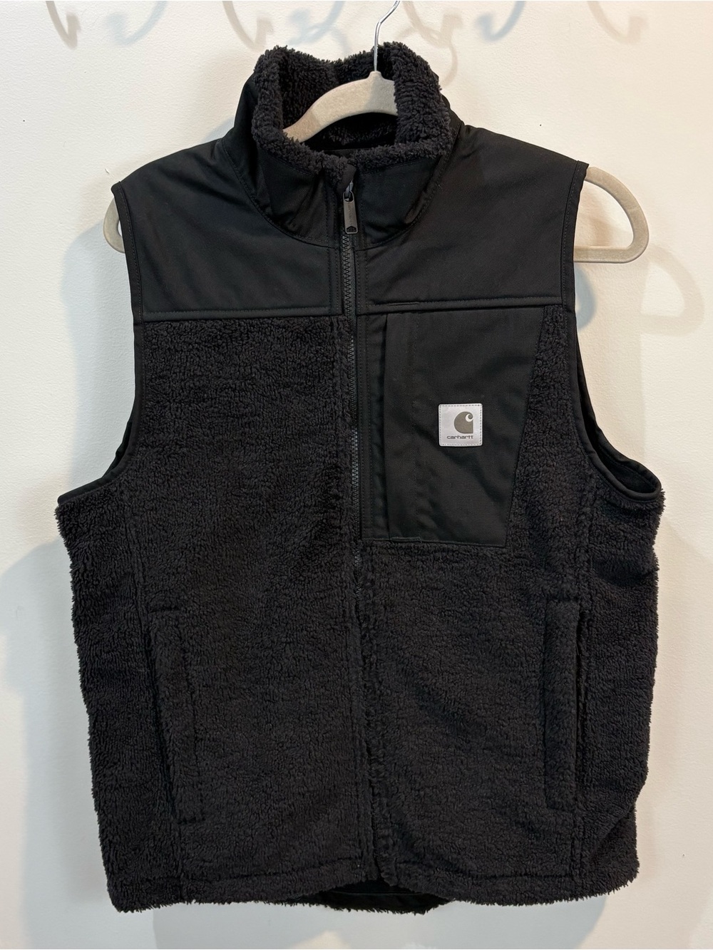 Carhartt Yukon Extremes Black Fleece Vest Size Small